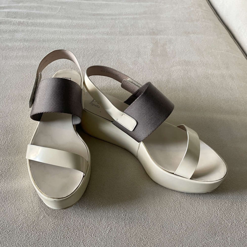 Pedro Garcia White Wedge 38.5 USA 8